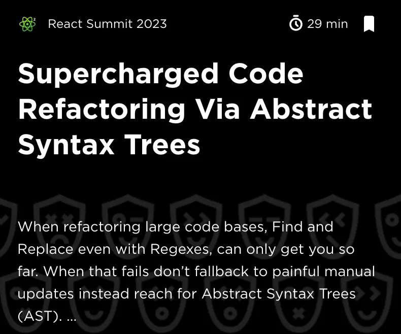 JS Nation 2023: Supercharged Code Refactoring via Abstract Syntax Trees